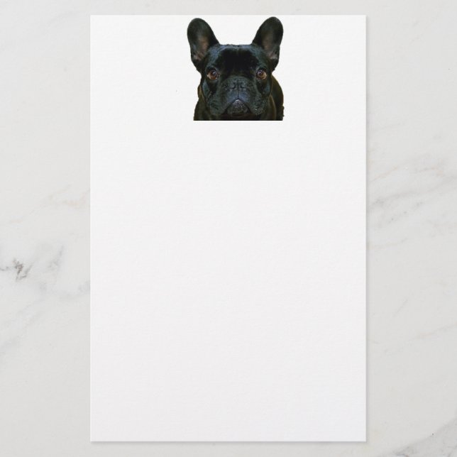 Papeterie Mignon Black French Bulldog Frenchie Photo : (Devant)