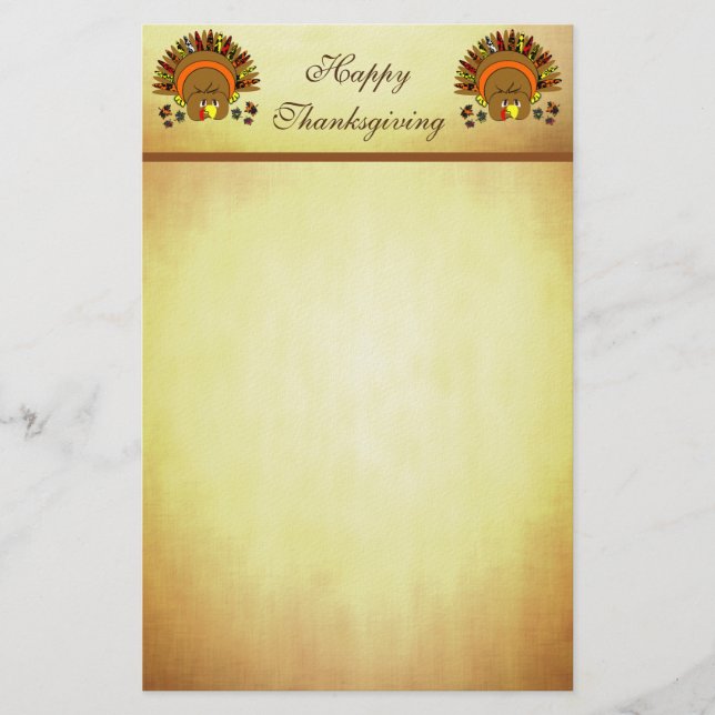 Papeterie Mignonne Turquie Thanksgiving papery (Devant)