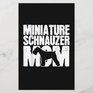 Papeterie "Mini-ature Schnauzer Dog Mama Mama Mors Day"