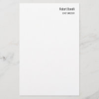 Minimaliste Blanc Moderne Taille Standard