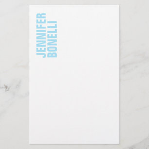 Papeterie Minimaliste moderne professionnel bleu blanc gras