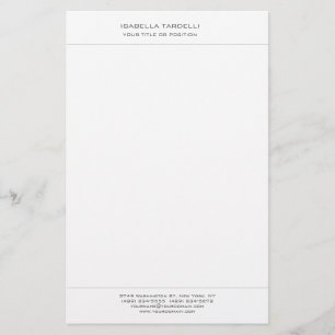 Papeterie Minimaliste Moderne Professionnel Simple