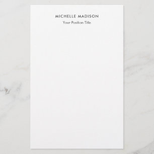 Papeterie Minimaliste Tendance Professionnel Simple