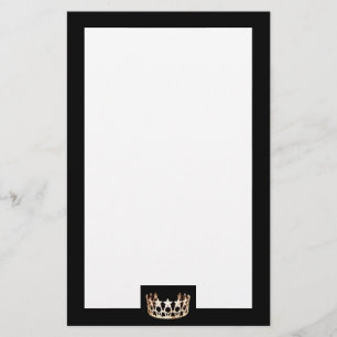 Papeterie Miss USA State style Crown Stationery