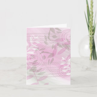 Papeterie moderne de carte de vœux florale vierge
