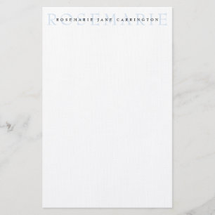 Papeterie Moderne Elegant Baby Blue Stationery personnalisée