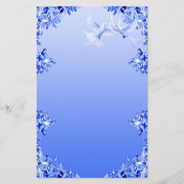 Papeterie "Monde bleu" 16 de saule (Devant)