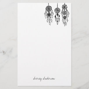 Papeterie Monogramme de Dreamcatchers Bohème Illustré