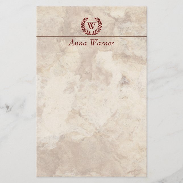 Papeterie Monogramme personnalisable (Devant)