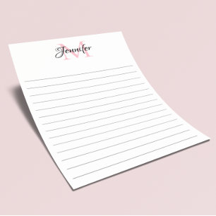 Papeterie Monogramme personnalisé linéaire minimaliste