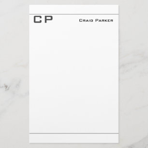 Papeterie Monogramme professionnel moderne minimaliste simpl