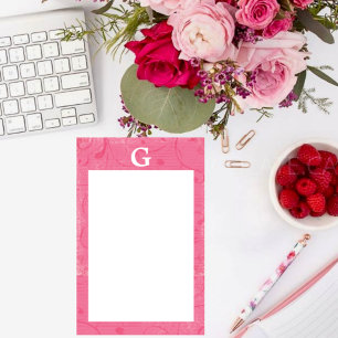 Papeterie Monogramme rose fixe