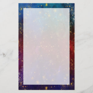 Papeterie Moody Ombre Psychedélique Grunge Gold Stardust
