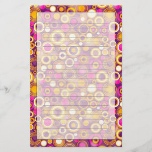 Papeterie Motif à points violet Polka