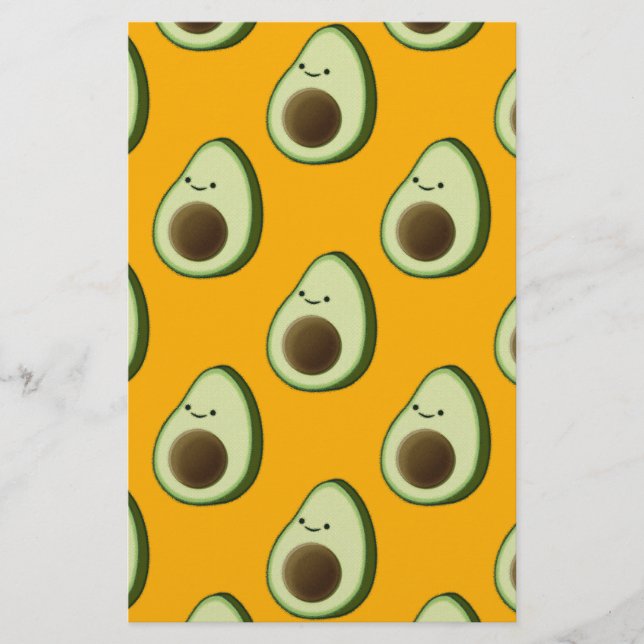 Papeterie Motif Avocado (Devant)
