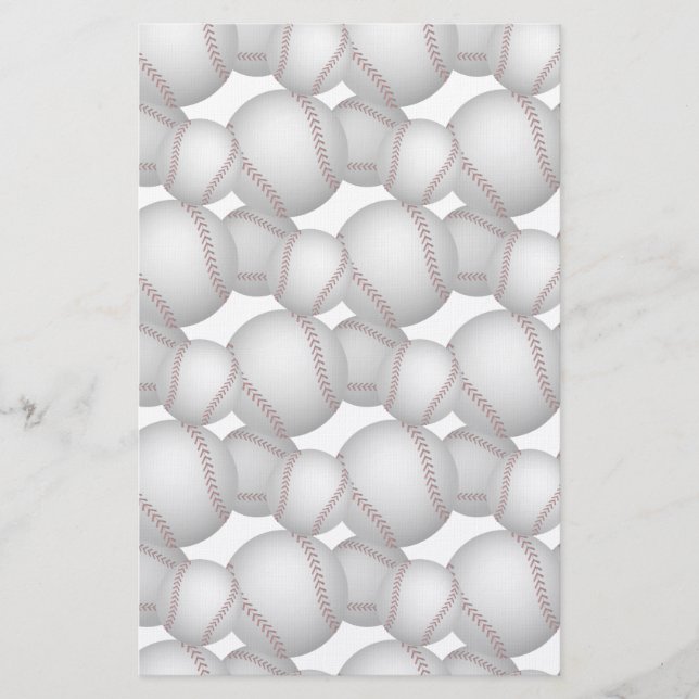 Papeterie Motif Baseballs (Devant)