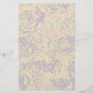 Papeterie motif de camouflage de fleurs en effervescence