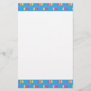 Papeterie Motif de dessin de poisson de natation