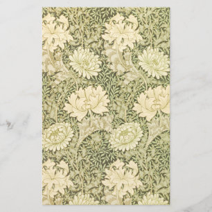 Papeterie Motif de fleurs de Chrysanthemum (par William Morr