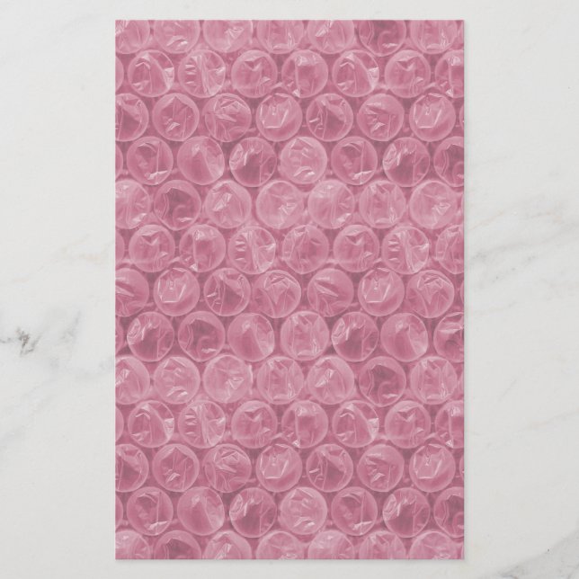 Papeterie Motif d'enveloppement de bulle rose (Devant)