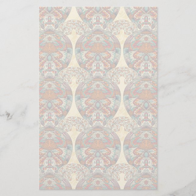 Papeterie Motif floral de tortue (Devant)