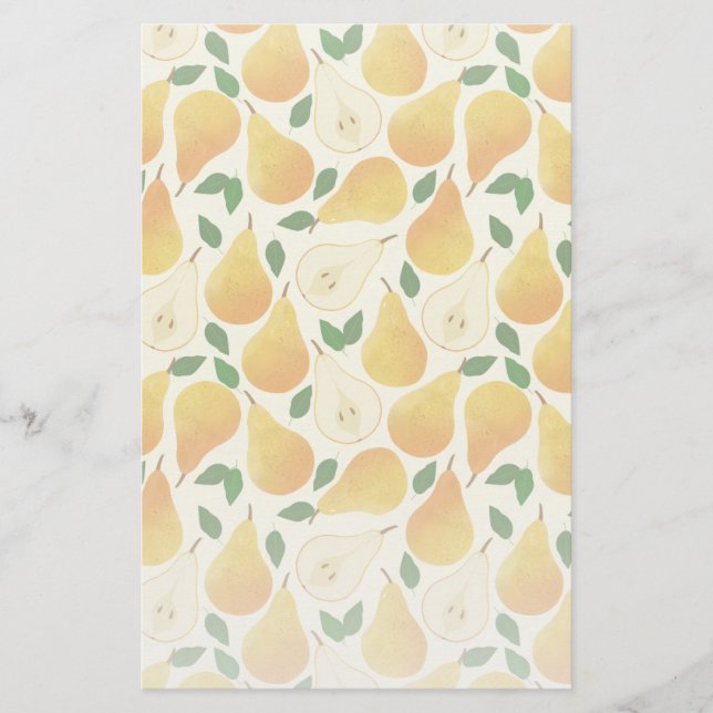 Papeterie Motif Golden Pears (Devant)