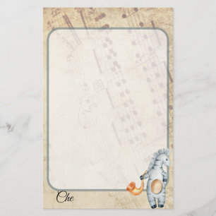 Papeterie musicale Vintage customisée