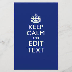 Papeterie Navy Blue Reste Calme Et A Ton Texte