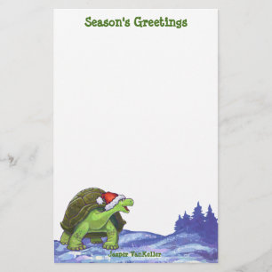 Papeterie Noël de la tortue nocturne étoilée