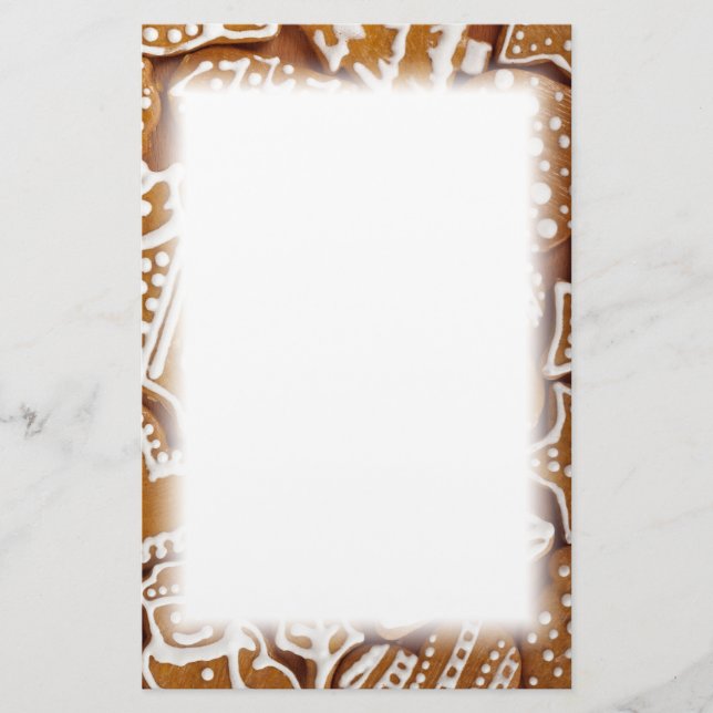 Papeterie Noël Gingerbread Cookies de vacances (Devant)