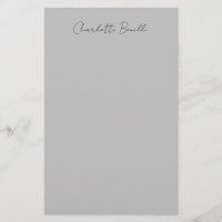 Nom manuscrit minimaliste gris