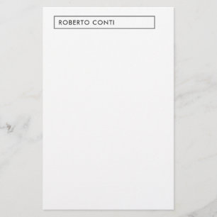 Papeterie Nom minimaliste moderne unique