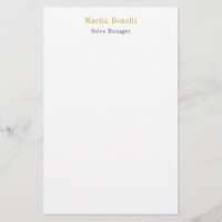 Nom unique de couleur or simple classique