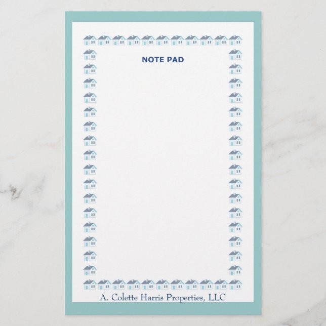 Papeterie Note Pad- Design 6 (Devant)