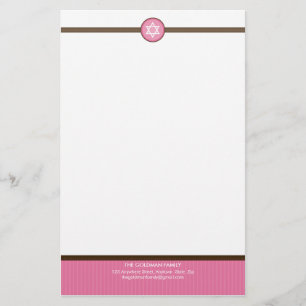 Papeterie NOTEPAPER PERSONNALISÉ :: stripedstitch 3