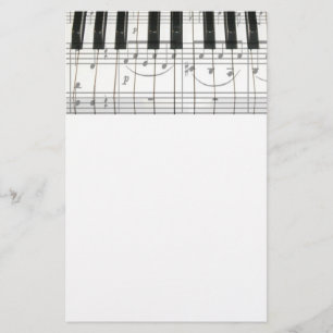 Papeterie Notes de clavier et de musique de piano