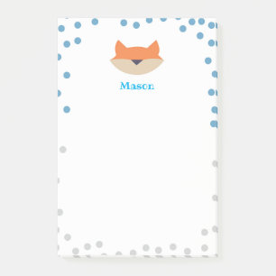 Papeterie notes Post-it Blue Fox