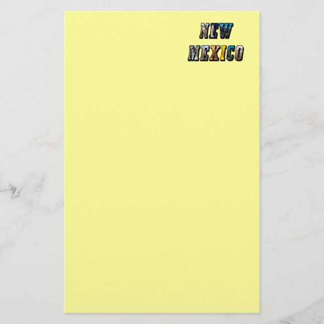Papeterie Nouveau-Mexique, USA Texte (Devant)