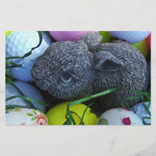 Papeterie Oeufs de Pâques, Ballons de golf de lapin (Devant)