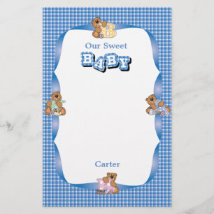 Papeterie Ours Scrapbooking de bébé