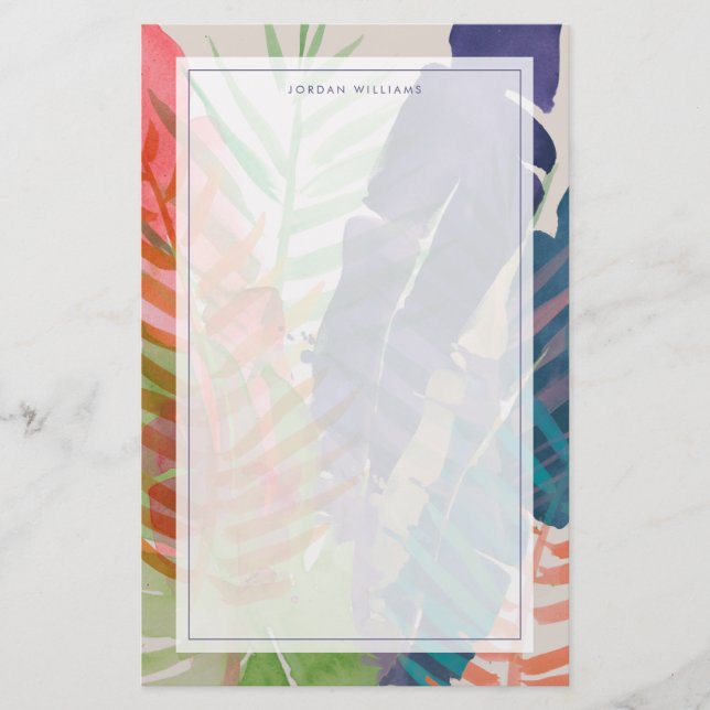 Papeterie Palmes électriques (Devant)