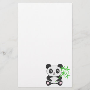 Papeterie Panda à points croisés drôle