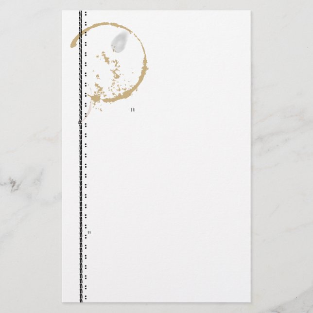 Papeterie Papier à café vintage Tige (Devant)