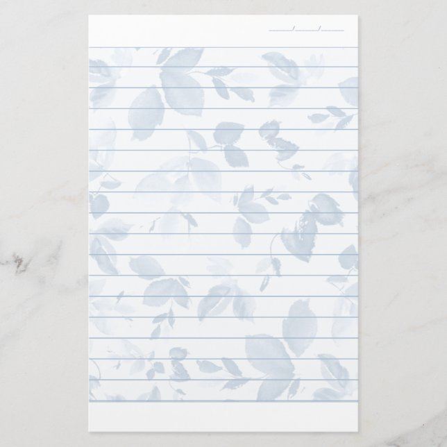 Papeterie Papier à écriture florale en papier à reliure tiss (Devant)