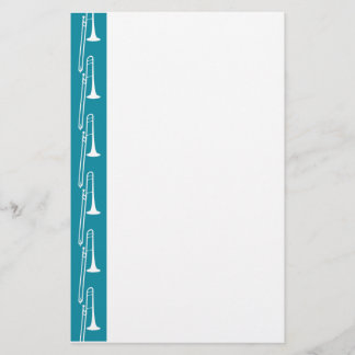 Papeterie Papier à lettres bleu Trombone