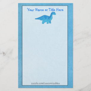 Papeterie Papier à lettres Blue Dino