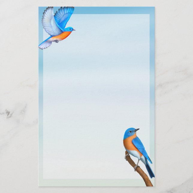 Papeterie Papier à lettres d'art ornithologique pour les ois (Devant)