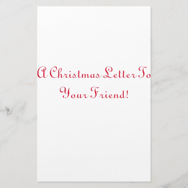 Papeterie Papier à lettres de Noël (Devant)