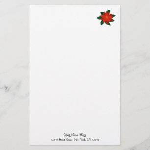 Papeterie Papier à lettres de Noël personnalisé avec poin