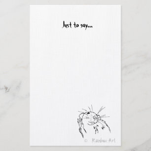 Papeterie Papier à lettres de ondulation de rat